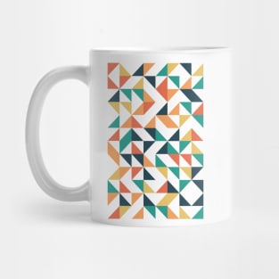 Lovely Geometric Colourful Triangle Pattern Mug